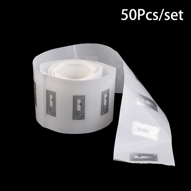 1Roll/50Pcs NFC Chip Ntag213 Sticker Wet Inlay 11x21MM 13.56MHz Label Tag 213 Anti-counterfeiting Label Electronic Label