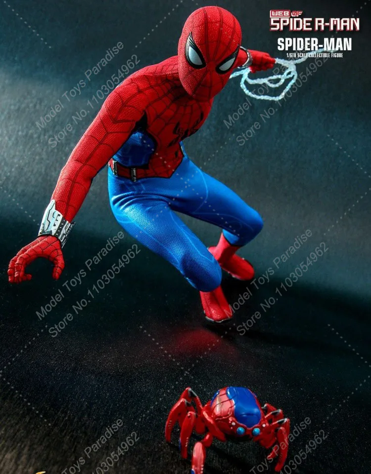 HOTTOYS HT CMS010 1/6 Men Soldier Spider Man Hooded Pullover Super Hero Full Set 12'' Action Figure Collectible Fans Gifts