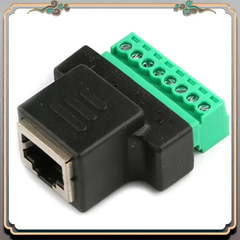 A46M-RJ45 Female To Screw Terminal 8 Pin Connector Ethernet Cable Extender Adapter High Quality Network Screw Terminal