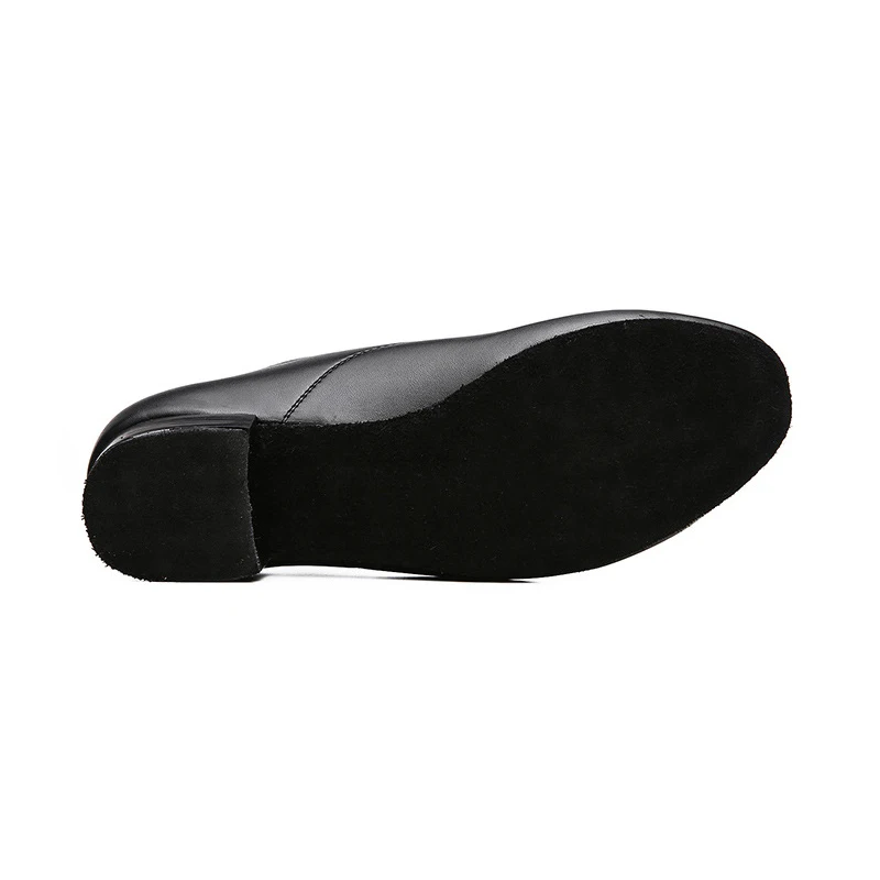 Big size 38-45 Modern Men's Ballroom Tango Latin Dancing Shoes Low heel 2.5cm Indoor Soles Man dance shoes Black Leather