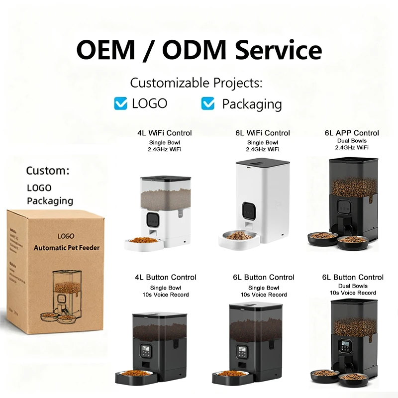 STLFSmart Pet Feeder APP Control Automatic Pet Feeder Dispenser 304 Stainless Steel With Recording Timing Pet Feeding Bowl