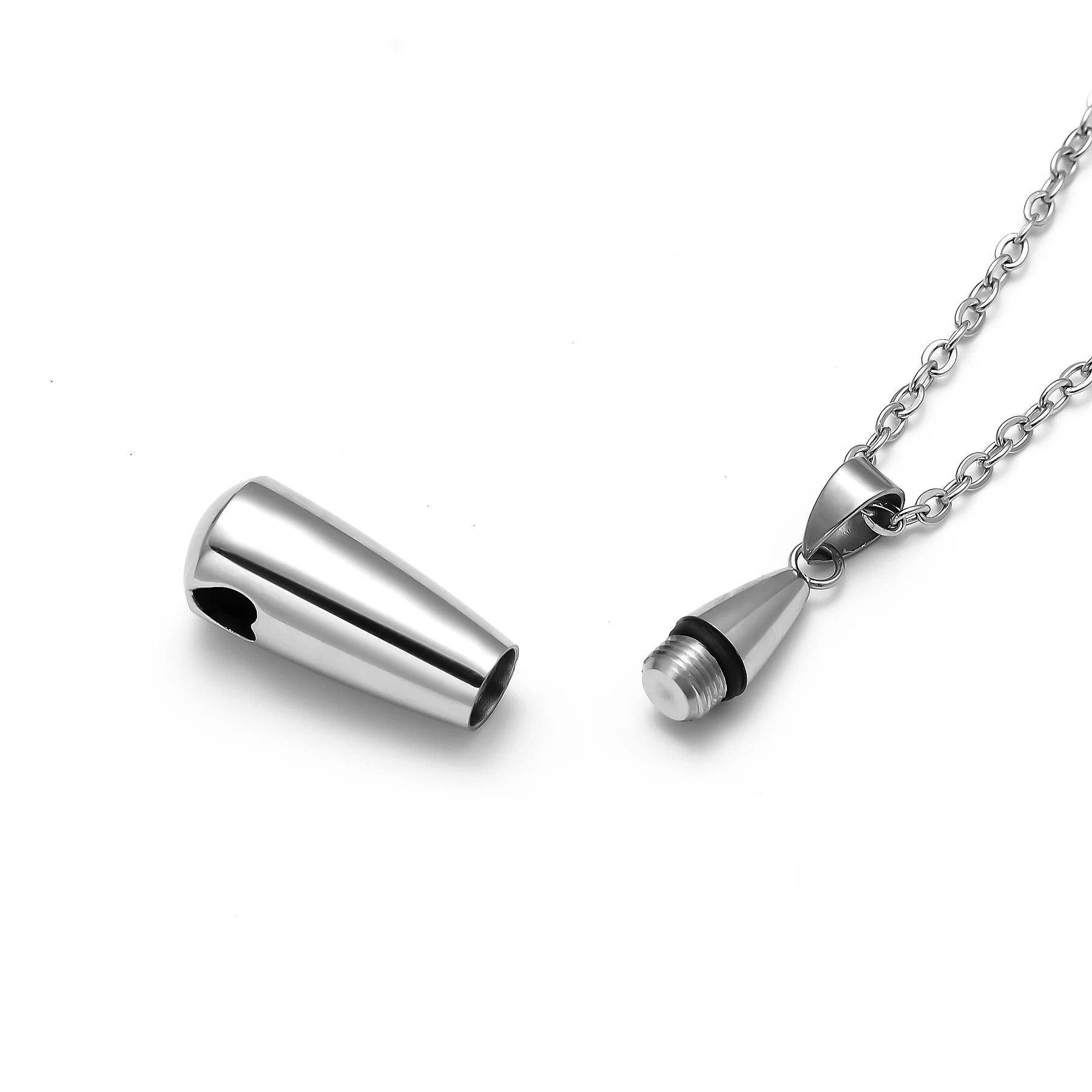 Women Tear Drop Eternity Ashes Urn Cremation Stainless Steel Pendant Necklace Memorial Keepsake Pendant Gift