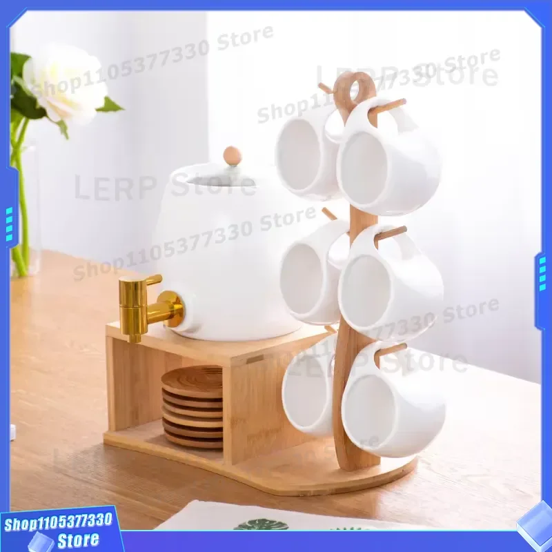Ceramic Tea Cup Set With Hanging Design And Faucet For Scented Tea Drinking Wholesale Home Kitchen Drinkware Accessories