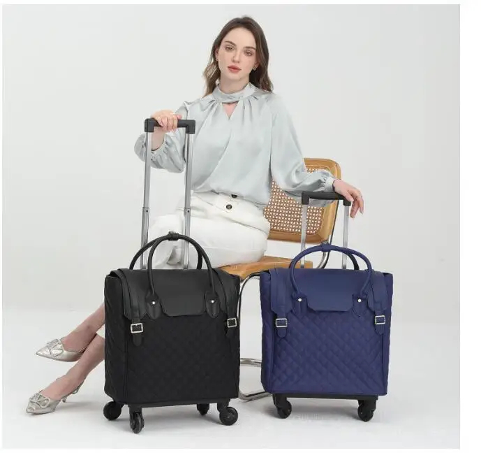 Women Travel Trolley Bags Women Spinner Luggage Suitcase Woman Travel Luggage Suitcase with 4 wheels 20 Inch Cabin Size Luggage