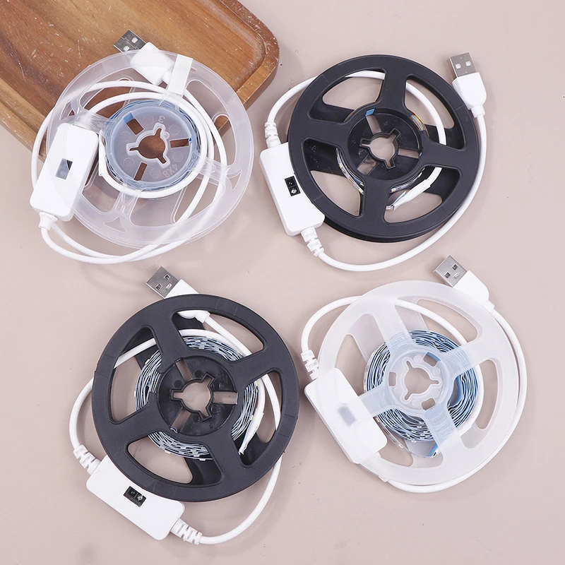 1Pc DC 5V Lamp USB Motion LED Backlight TV Kitchen LED Strip Hand Sweep Waving ON OFF Sensor Light Diode Light Double-sided Tape