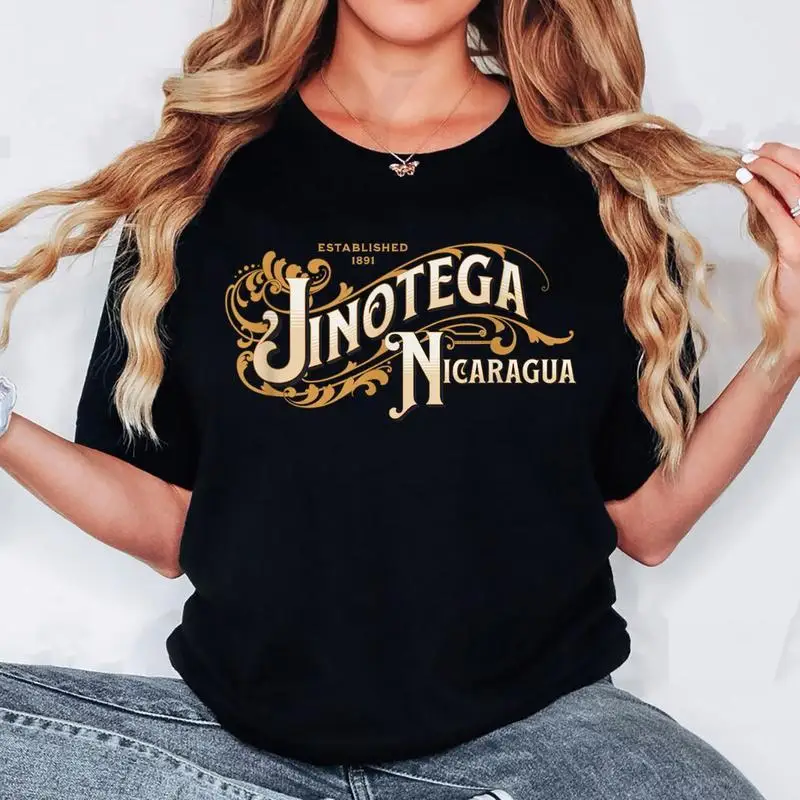 

Vintage Jinotega Nicaragua T-shirt, Retro Travel Souvenir Graphic Tee, Unisex Casual Loose Vacation Top