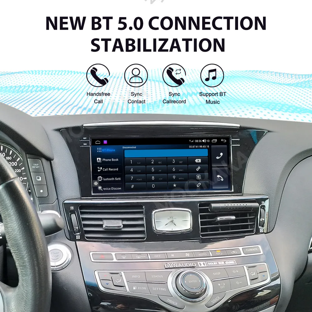 10.25Inch Android Screen For infiniti Q70L M25 2013-2019 Car Radio Stereo Multimedia Carplay Tape Recorder GPS Navi Headunit DSP