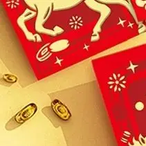 

6 шт. 2026 год лошади красные конверты удача денежный мешок весенний фестиваль благословение карман красный пакет новогоднее украшение подарок