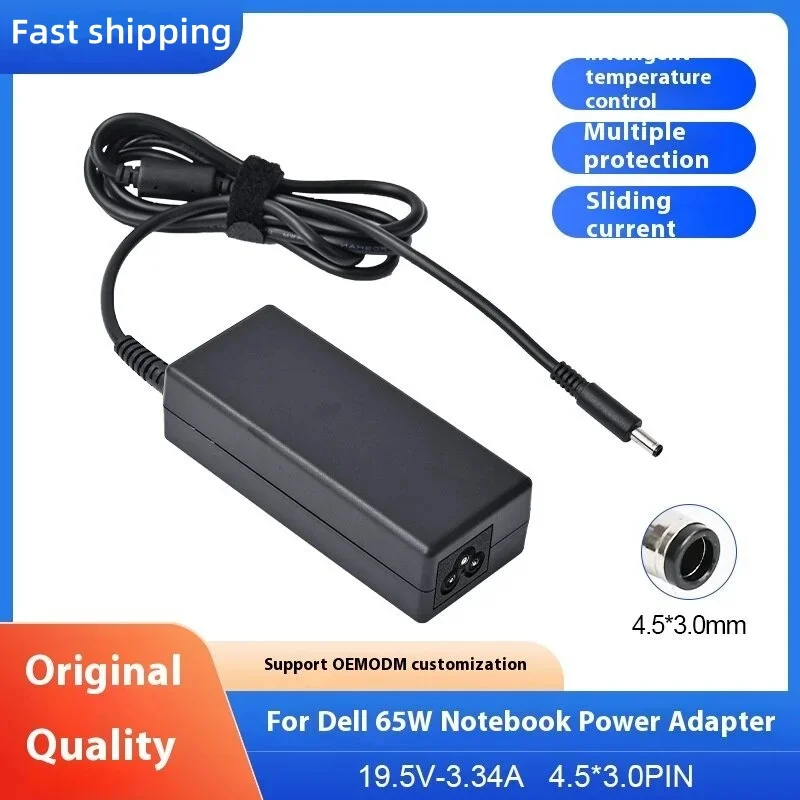 19.5V 3.34A 65W 4.5*3.0mm Laptop Charger Ac Adapter For Dell Inspiron 15 3551 3552 3558 5551 5552 5555 5558 5559 7568 P28E P57G