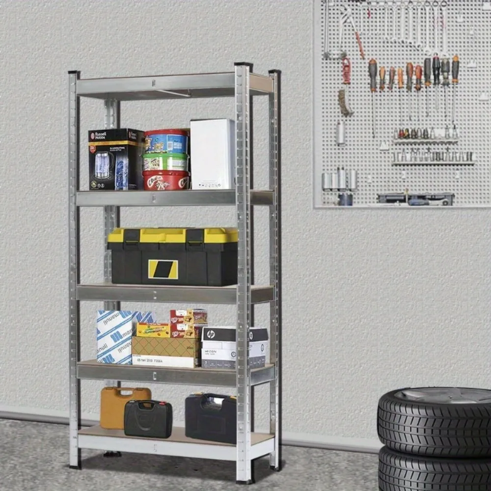 

5 Tier Free stand Garage Shelving Heavy Duty Storage Shelf Organizer Rack Units Wire Shelf, Suitable for Warehouses, Closets,