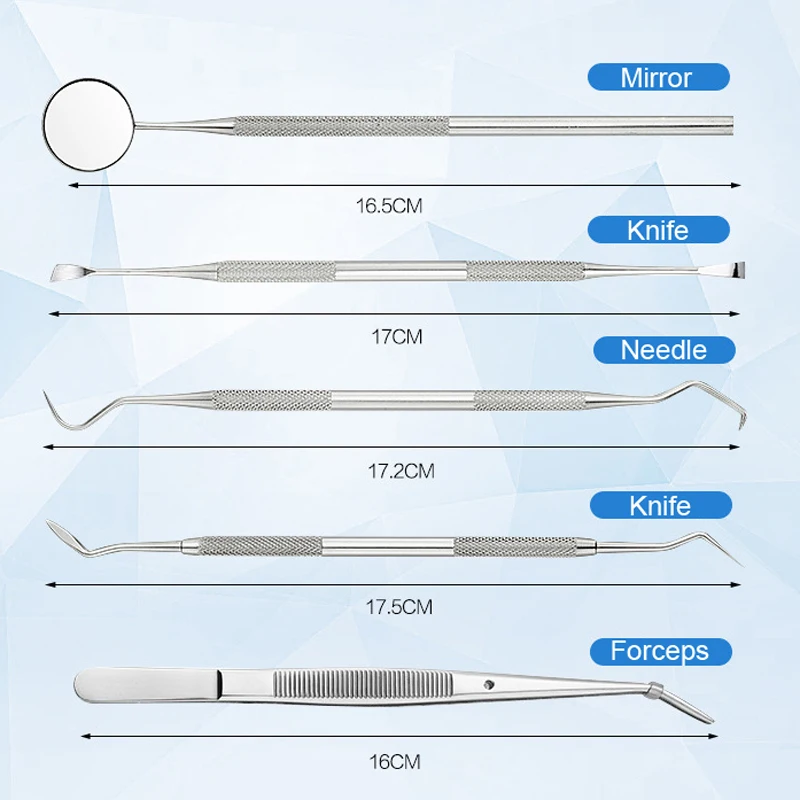 5 шт., ортодон для стоматологической гигиены, скребок для зубного камня, скребок для удаления зубного камня, аксессуар для чистки зубов, инструмент для ухода за полостью рта