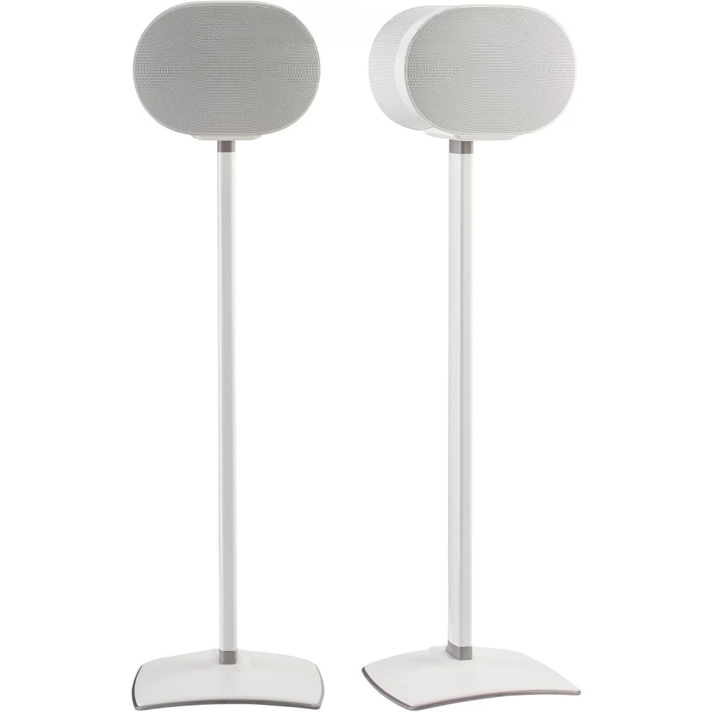 Wireless Speaker Stands (White) - Pair, Perfect Stand Setup for Easy and Secure Mounting of New Speakers - OSSE32-W2