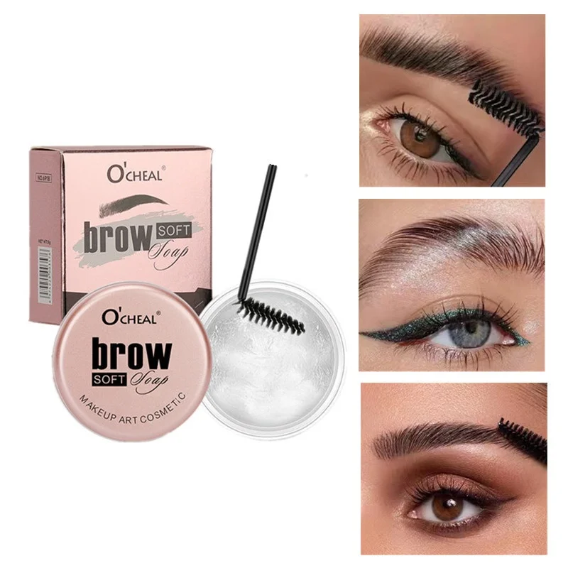 Wasserfeste Augenbrauen-Gel-Creme zum Stylen, natürlicher Look, wilde Augenbrauen, langlebig, wischfest, vegane Augenbrauen-Make-up-Kosmetik