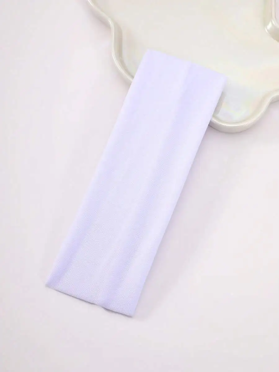 

Solid Color Non-Slip Elastic Headbands For Women Sweat Absorbent Hair Accessories