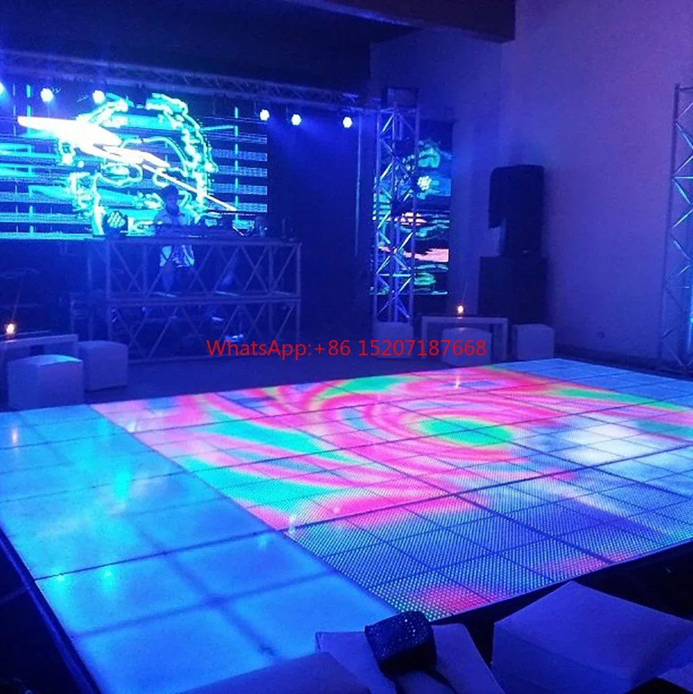 HD Full color Indoor Outdoor P4.81 interactive Shopping mall P3.91 dance floor tiles video display led stage show floor screen