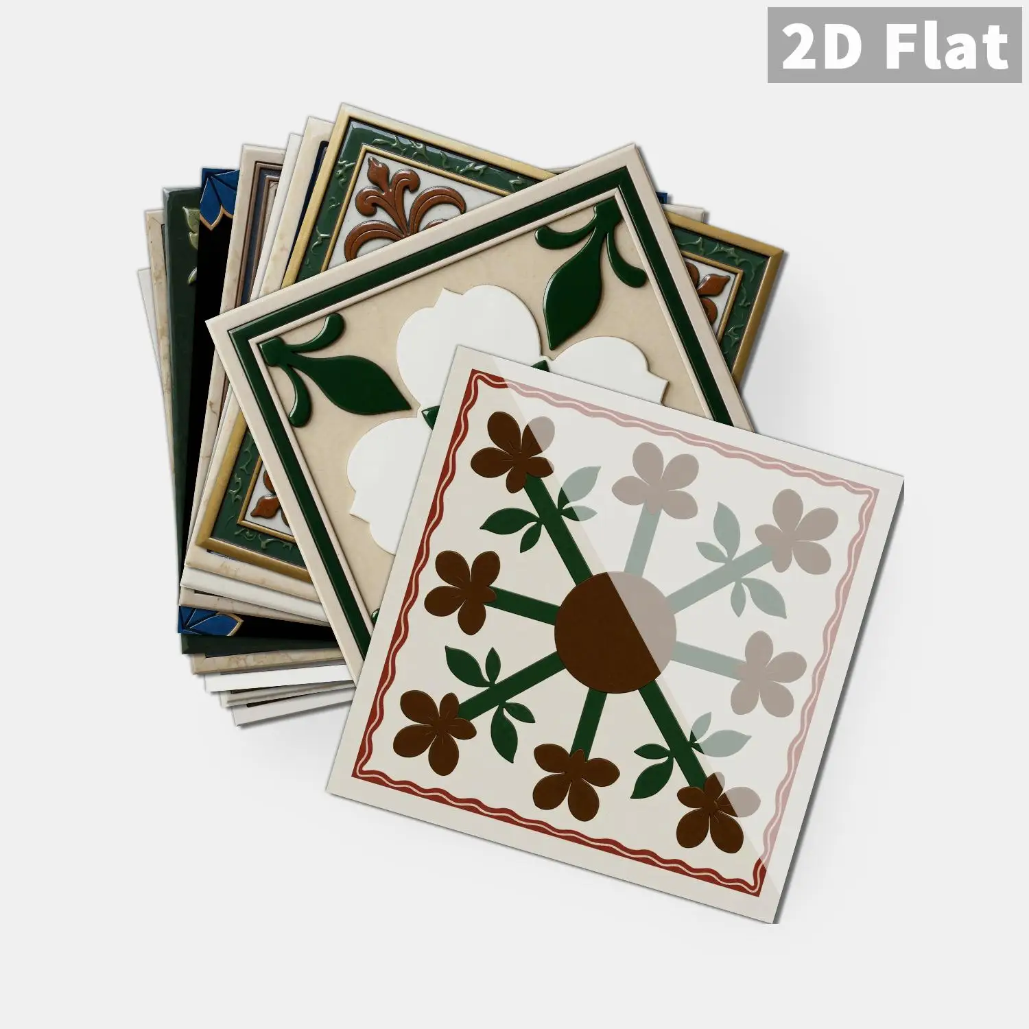 

36Pcs Moroccan Tile Stickers, Removable Waterproof Self-Adhesive Wall Decals for Kitchen Bathroom Home Renovation