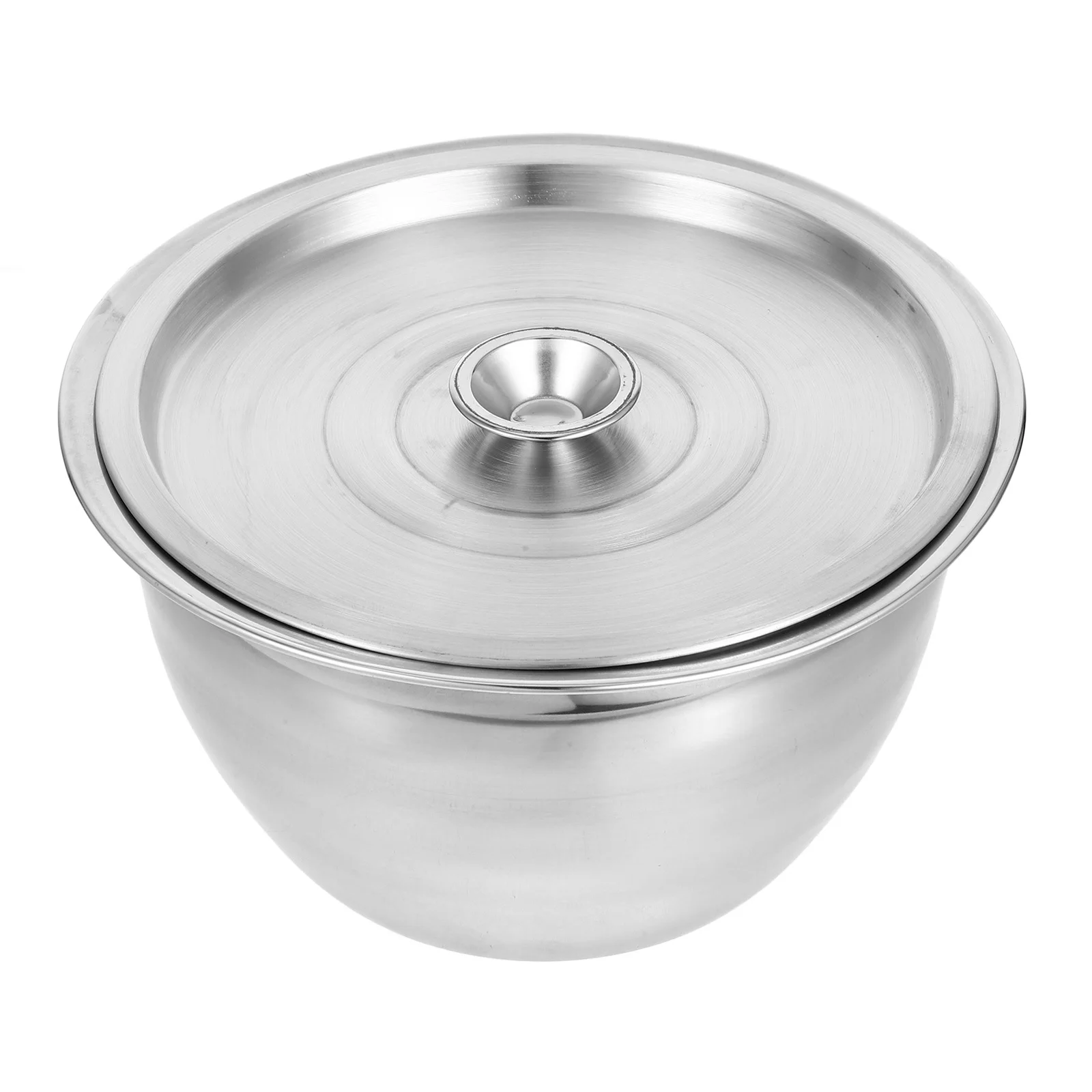 

Stainless Steel Oil Container With Lid Deep Mixing Bowl For Kitchen Storage Baking Cooking Soup Salad Prep Bowls Set