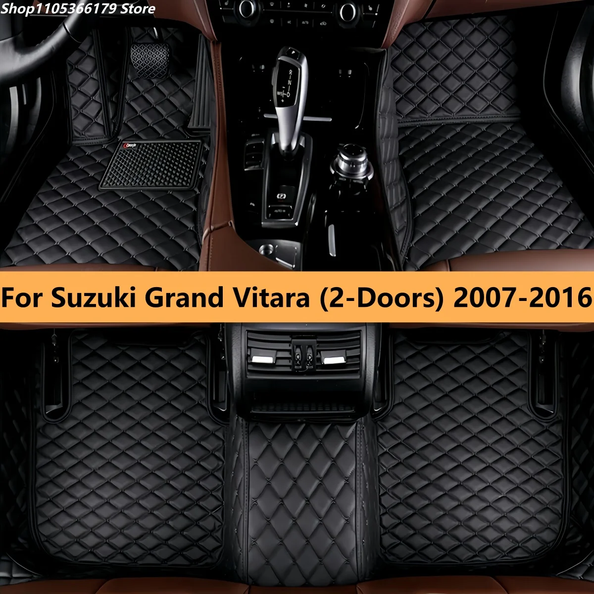 

2 Doors Auto Floor Mats Fit For Suzuki Grand Vitara 2007 2008 2009 2010 2011 2012 2013 2014 2015 2016auto accessories Car Carpet