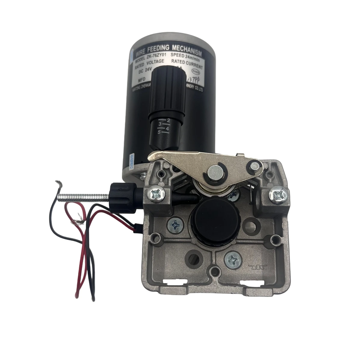 

V0.8-1.0mm DC24V 80W Welding Wire Feeder Motor 76ZY01 Assembly Single Drive Mechanism MIG MAG Feeding Machine