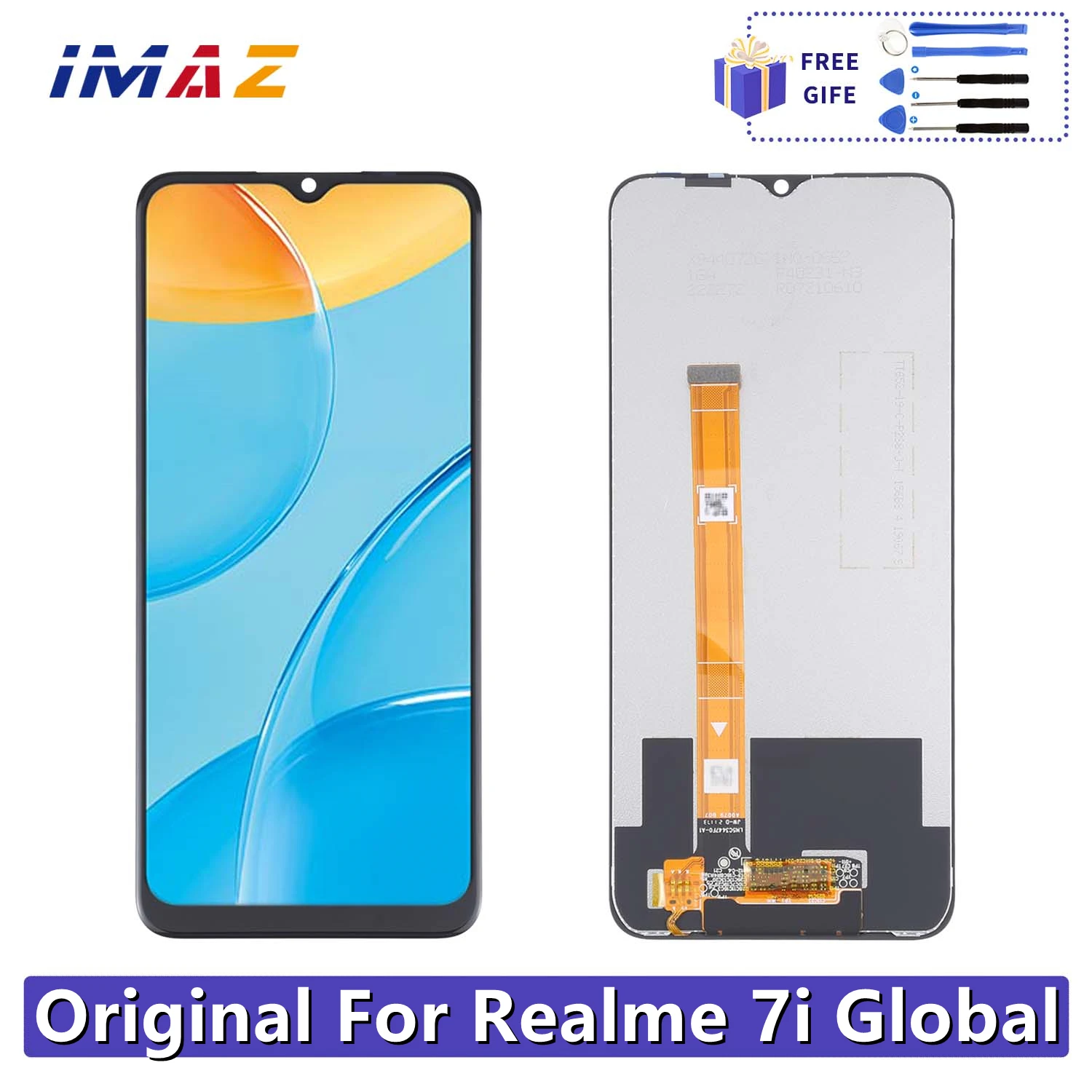 

6.5" Original Display Replace For Realme 7i Global RMX2193 LCD Touch Screen With Frame Replacement Digitizer Assembly Helio G85