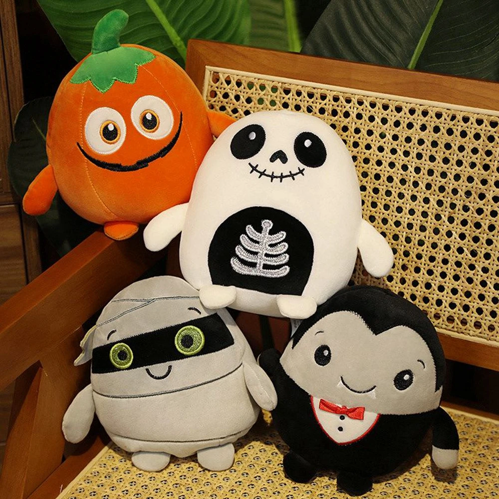 

20CM New Halloween Plush Toy Pumpkin Zombie Ghost Mummy Party Decoration Festive Doll Birthday Christmas Gift To Friends