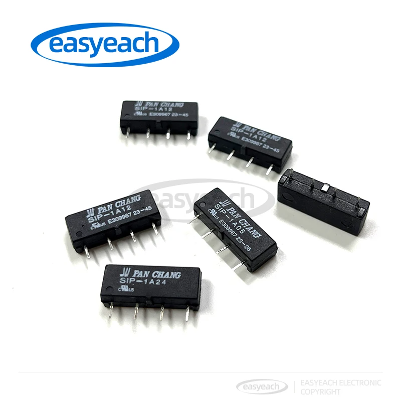 3 pièces/lot 5V 12V Reed cite Switch Tech SIP-1A05 SIP-1A12 SIP-1A24 4PIN Reed citations SIP1A24