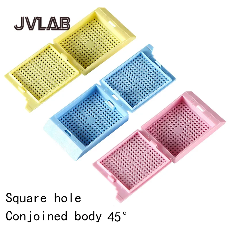 

1000 Pack POM Tissue Cassettes Square/Fine Hole Embedding Boxes for Histology Lab Dehydration & Sectioning JVLAB