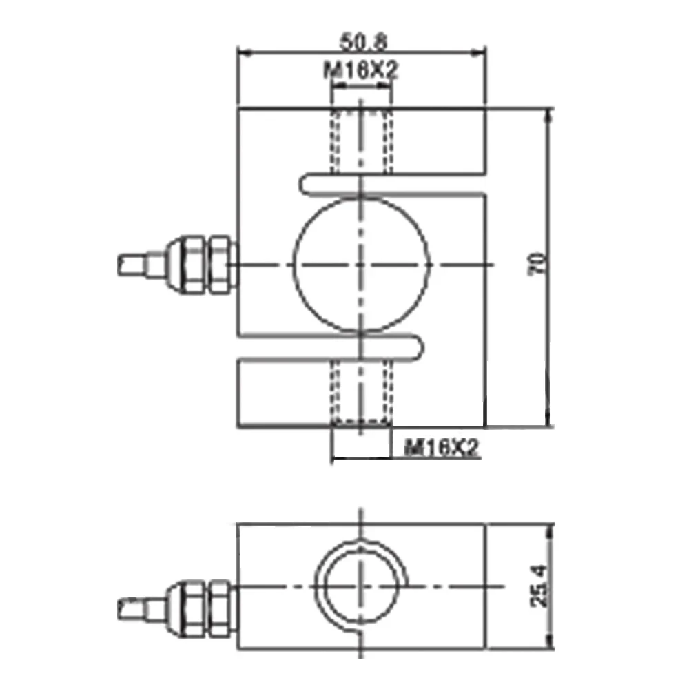 YZC-528C Tension Sensor High Precision 100KG 200KG 300KG 500KG 1T 1.5T 2T 3T 528C-2t Mixing Plant Sensor