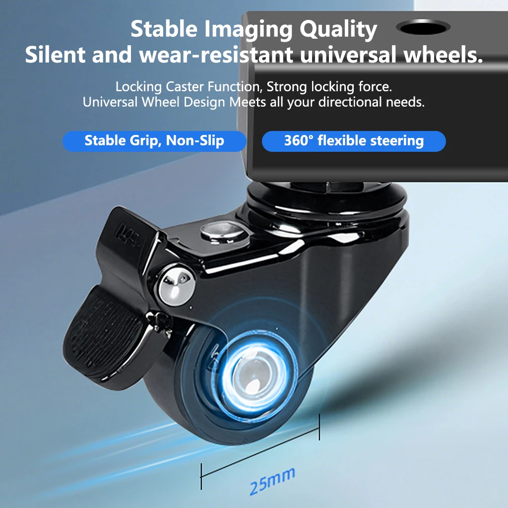 Heavy Duty Kamera Stativ Dolly Räder für Canon Nikon DSLR Kamera Video Stand Aluminium Legierung Stativ Zubehör – Detail 8