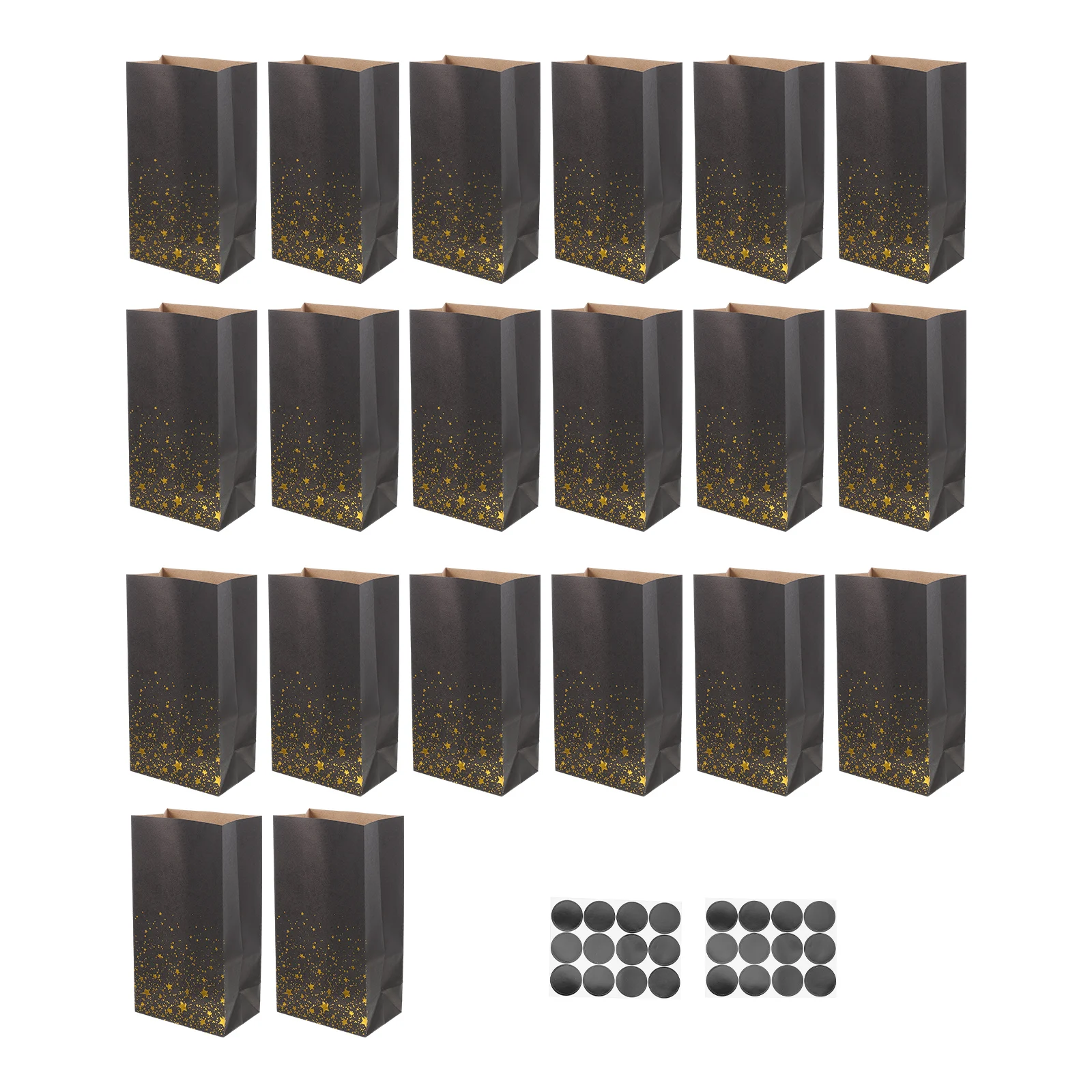 

Candy Bag Small Sweets Packing Pouches Storage for Favors Wrapping Party Gift Pouches Paper Storage Bags Black Gold Gifts