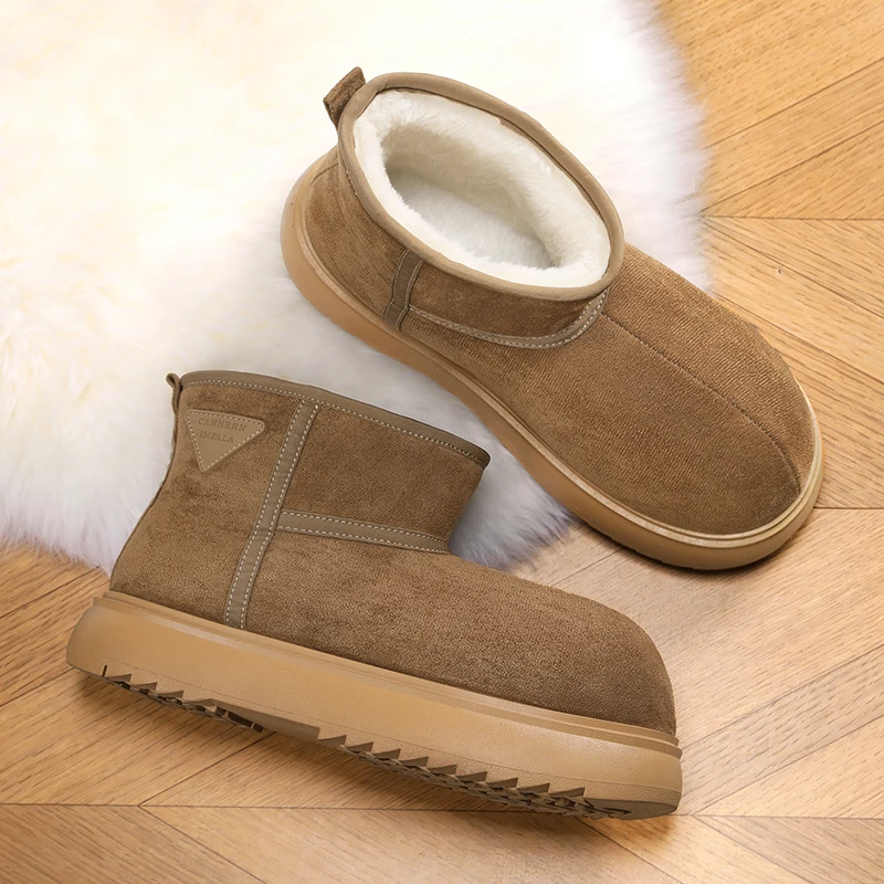 

Kapibala snow boots for men's fashion winter with plush insulation, big head cotton shoes, snow boots