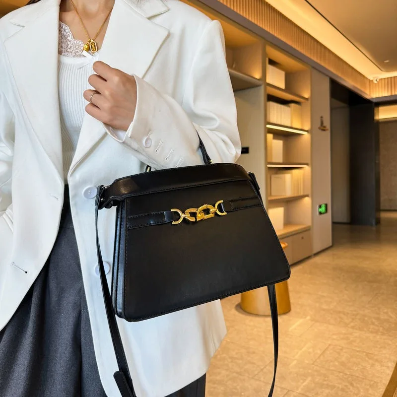 Сумка для девочек 2025, новая модная большая сумка, простая сумка Kelly, женская сумка через плечо на одно плечо для поездок на работу