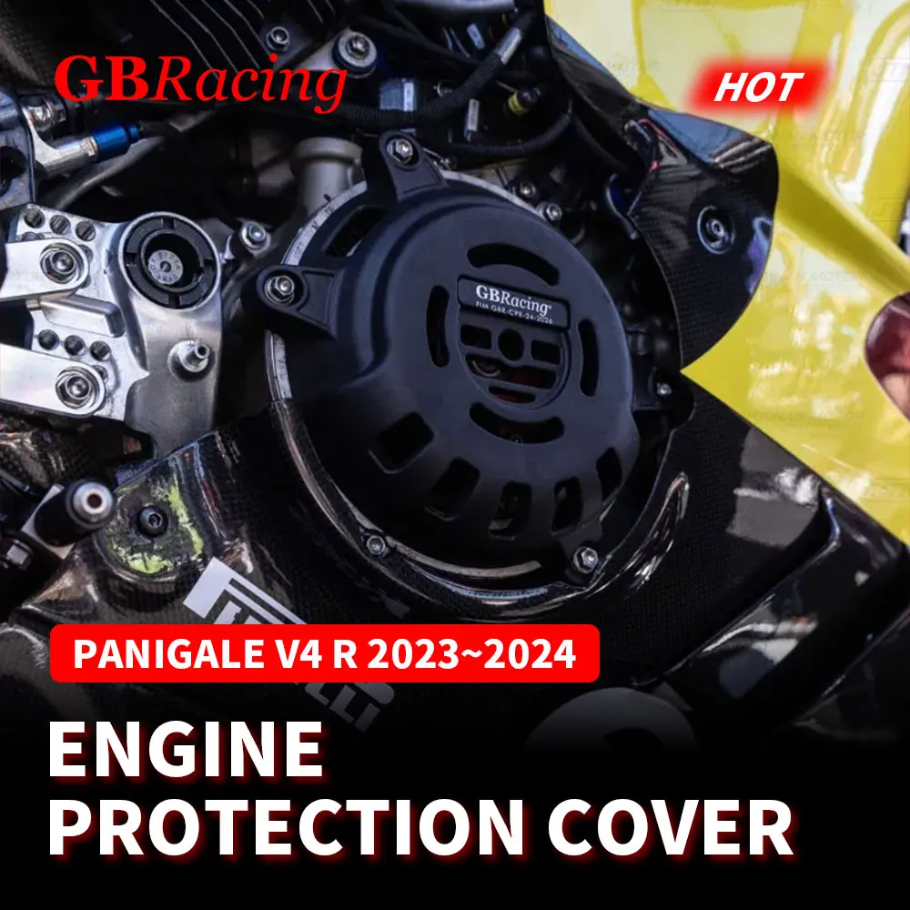 

GB Racing Engine Cover Set For DUCATI Panigale V4R 2023 2024 Alternator Clutch Pump Protect Cover Accessories