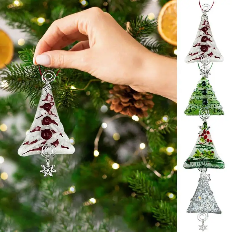 Christmas Pendant Decoration Tree Shaped Christmas Pendant Christmas Decor Festive Christmas Tree Ornaments Exquisite Detailing