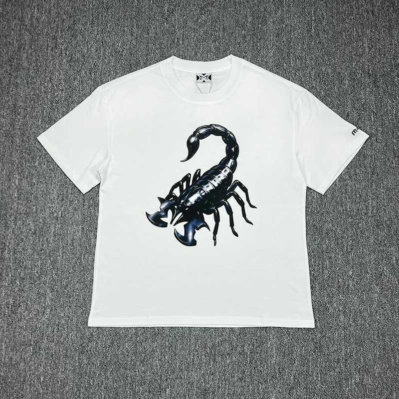 2026 Hot New Mertre Men's T-shirt Multiple Styles Scorpion Printing High Quality Leisure Loose Short Sleeve Top Quick Delivery