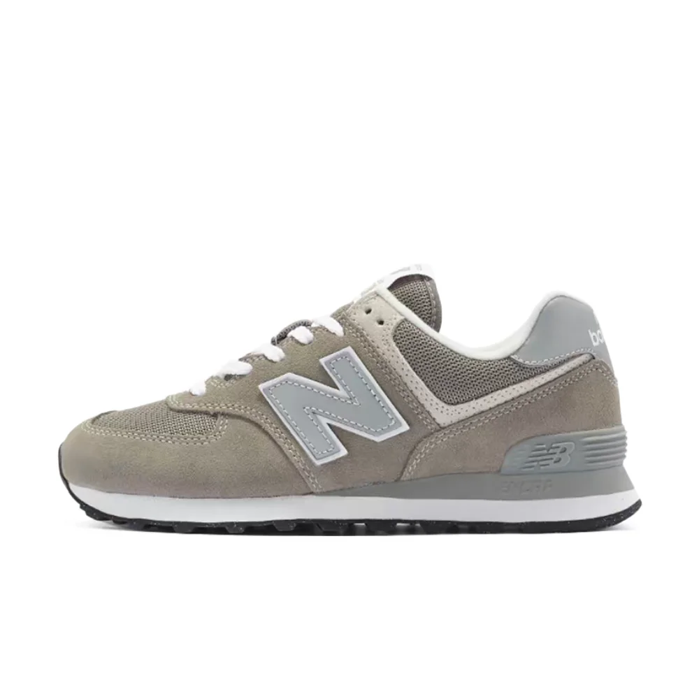 New Balance NB574 Unisex Gray Low-Top Trail Runners – Retro Lettering Lace-Up Sole & Comfortable Casual Fit ML574EVG