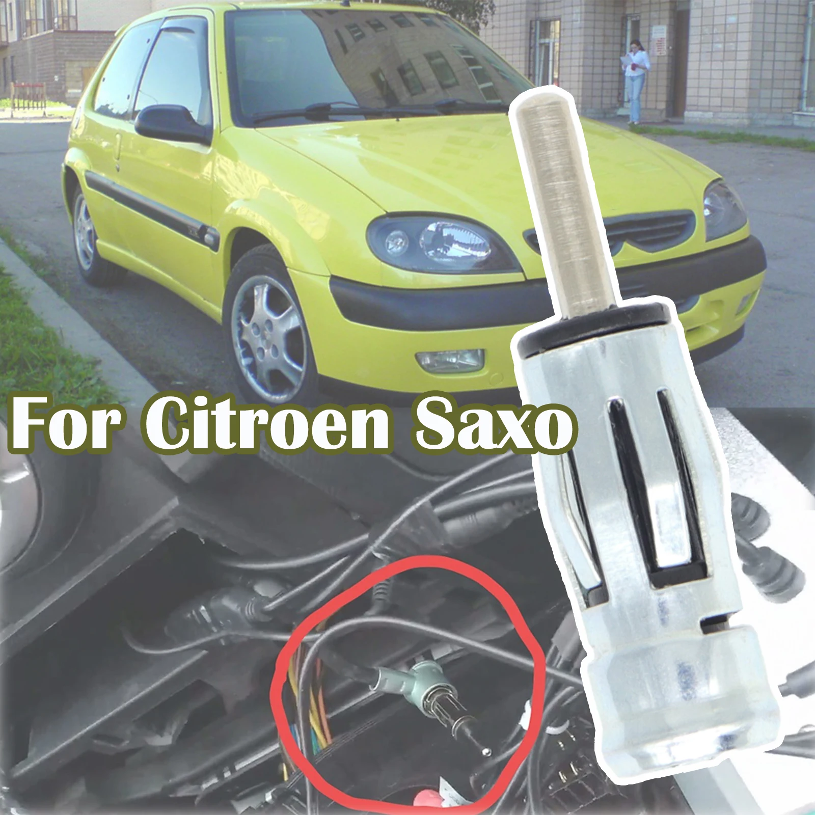 For Citroen Saxo 1996 1997 1998 1999 2000 2001 2002 2003 2004 Car Radio Stereo ISO To Din Male Aerial Antenna Cable Adapter