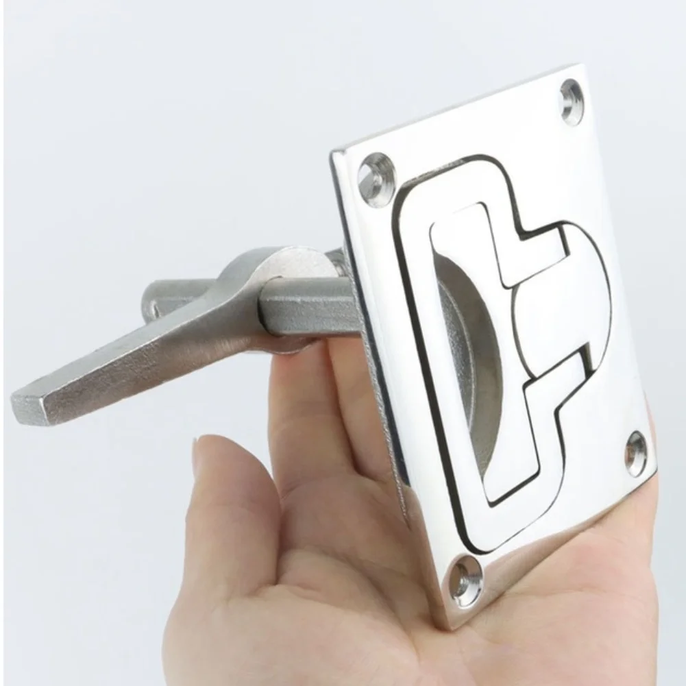 Stainless Latch Marine Door Lock For Deck Repair Precision Dimensions 316 Stainless Steel 316 Stainless Steel Floor Lock