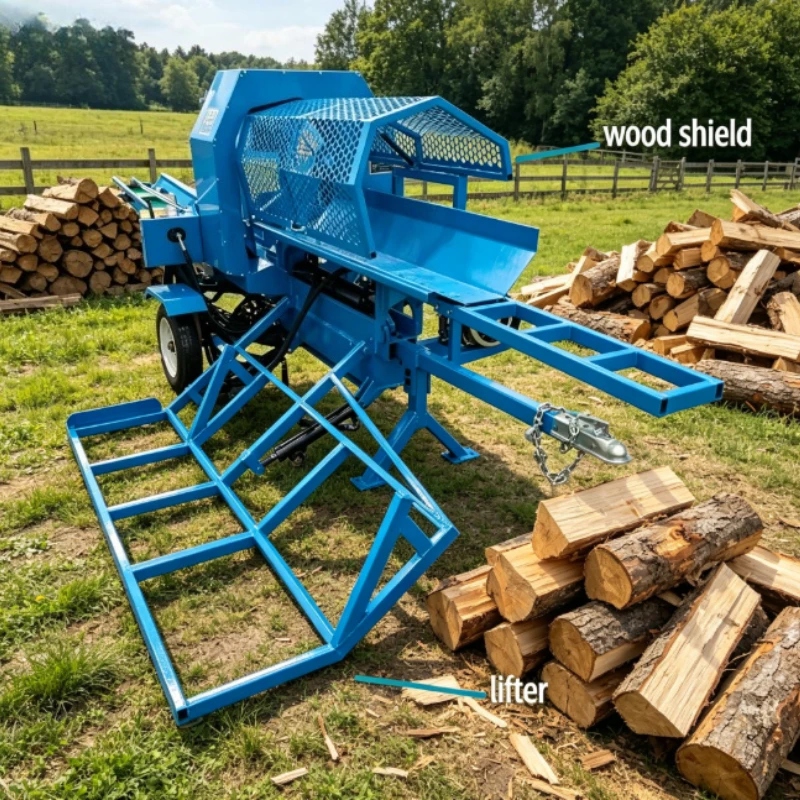 Labor Free Hydraulic Wood Splitter Replace Manual Axe Firewood Splitting Machine Suitable For Elderly Garden Operators