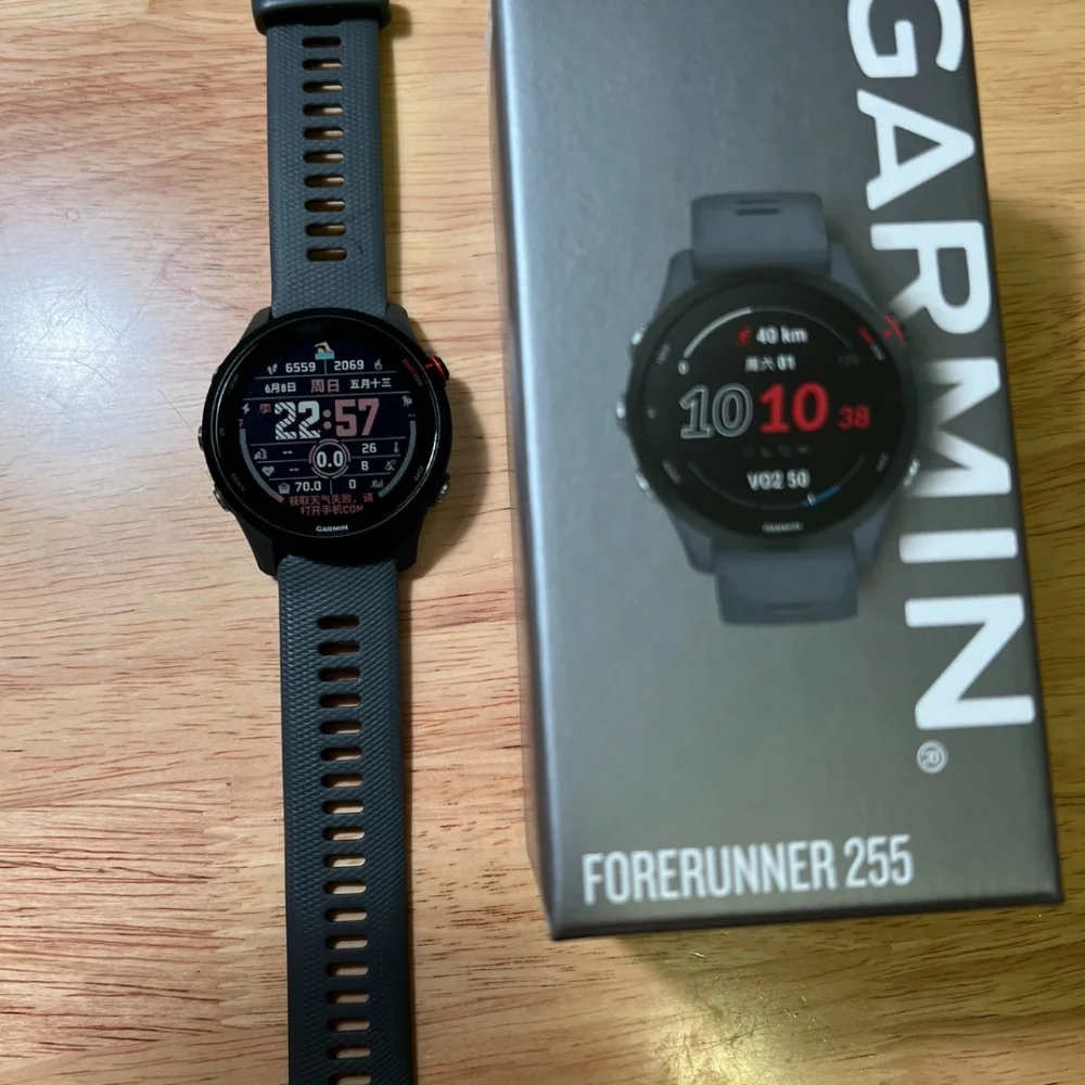 ساعة Garmin Forerunner 255 الاحترافية للجري وركوب الخيل والسباحة وترياتلون ماراثون المسار والتدريب الميداني #2