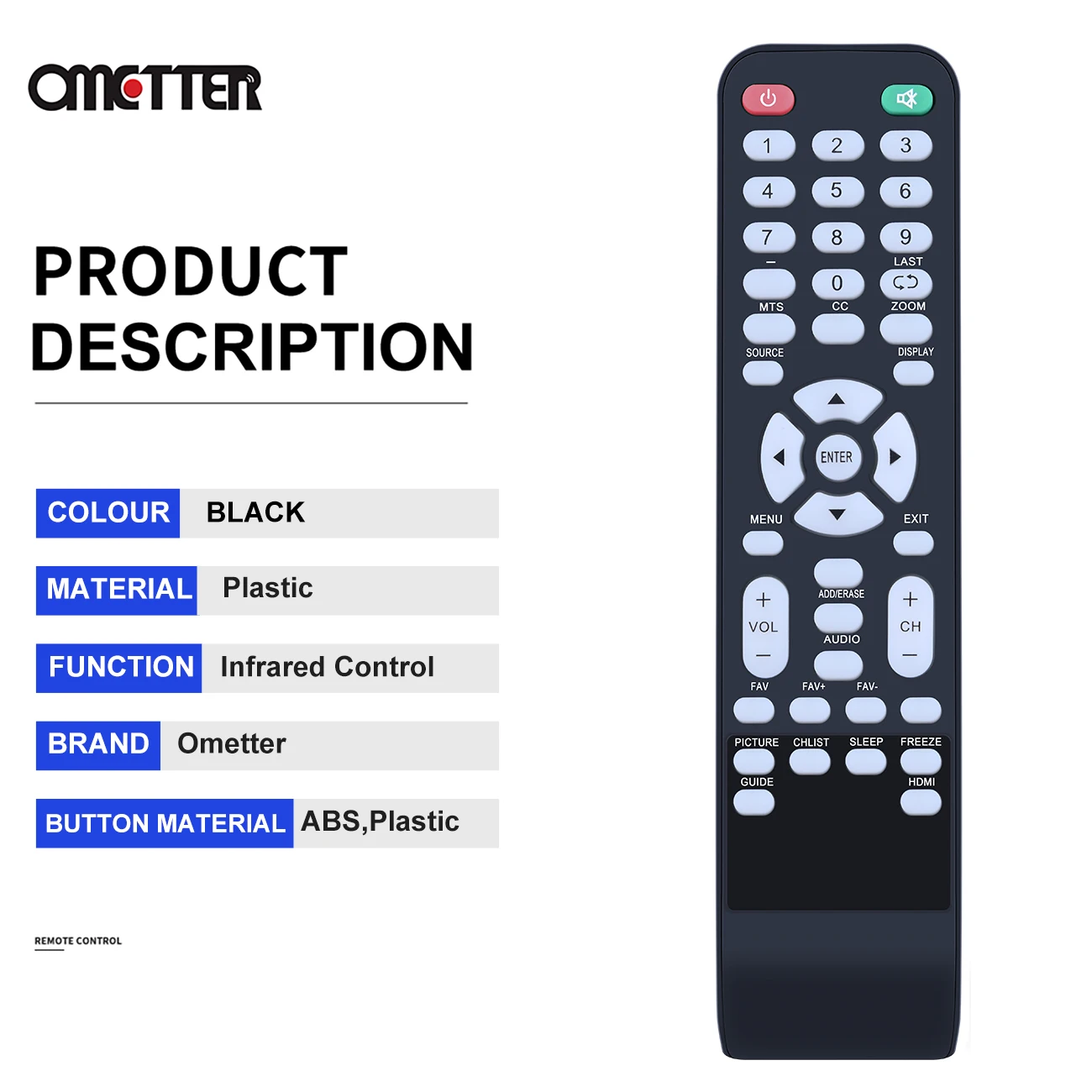 CX-507 for Affinity LE3252 IR TV Remote Control
