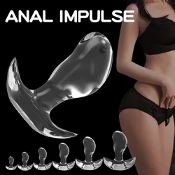 Transparent Mango Anal Plug for Invisible Wearing Chrysanthemum Plug Fist Masturbation for Adult 18+Supplies