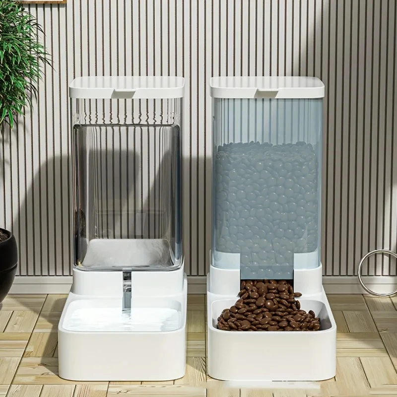 

Automatic Pet Feeder 2.1KG Water Feeder 3.8L For Small And Medium-Sized Pets Dogs And Cats For Daily Eating Or Drinking