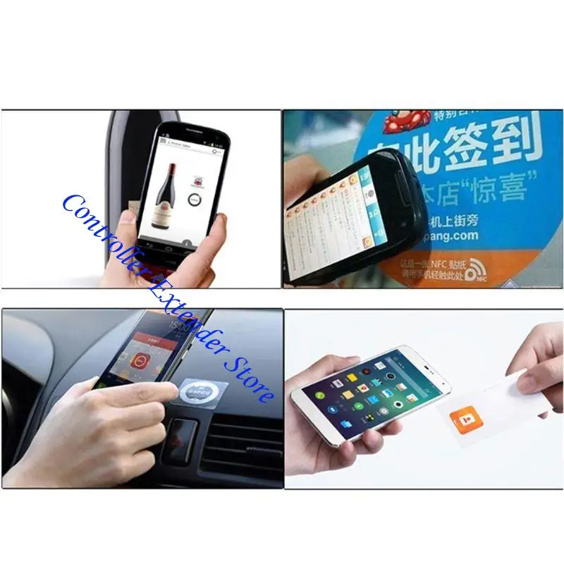 بطاقة ملصقات أسود N84B مناسبة لجميع الهواتف الذكية التي تدعم 6pc