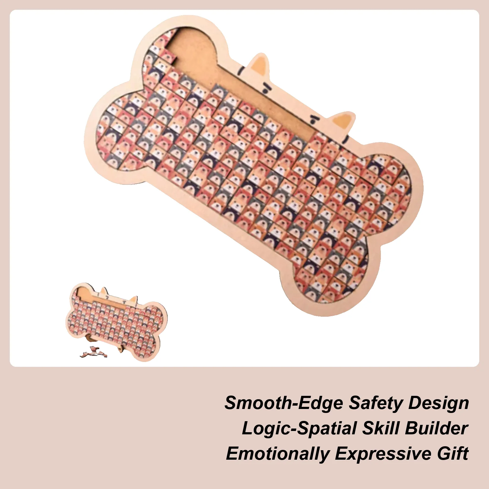 

Деревянные пазлы для детей, домашний декор в форме кошки с рамкой, деревянные сложные пазлы с животными для детей, путешествия, игровая комната, жизнь