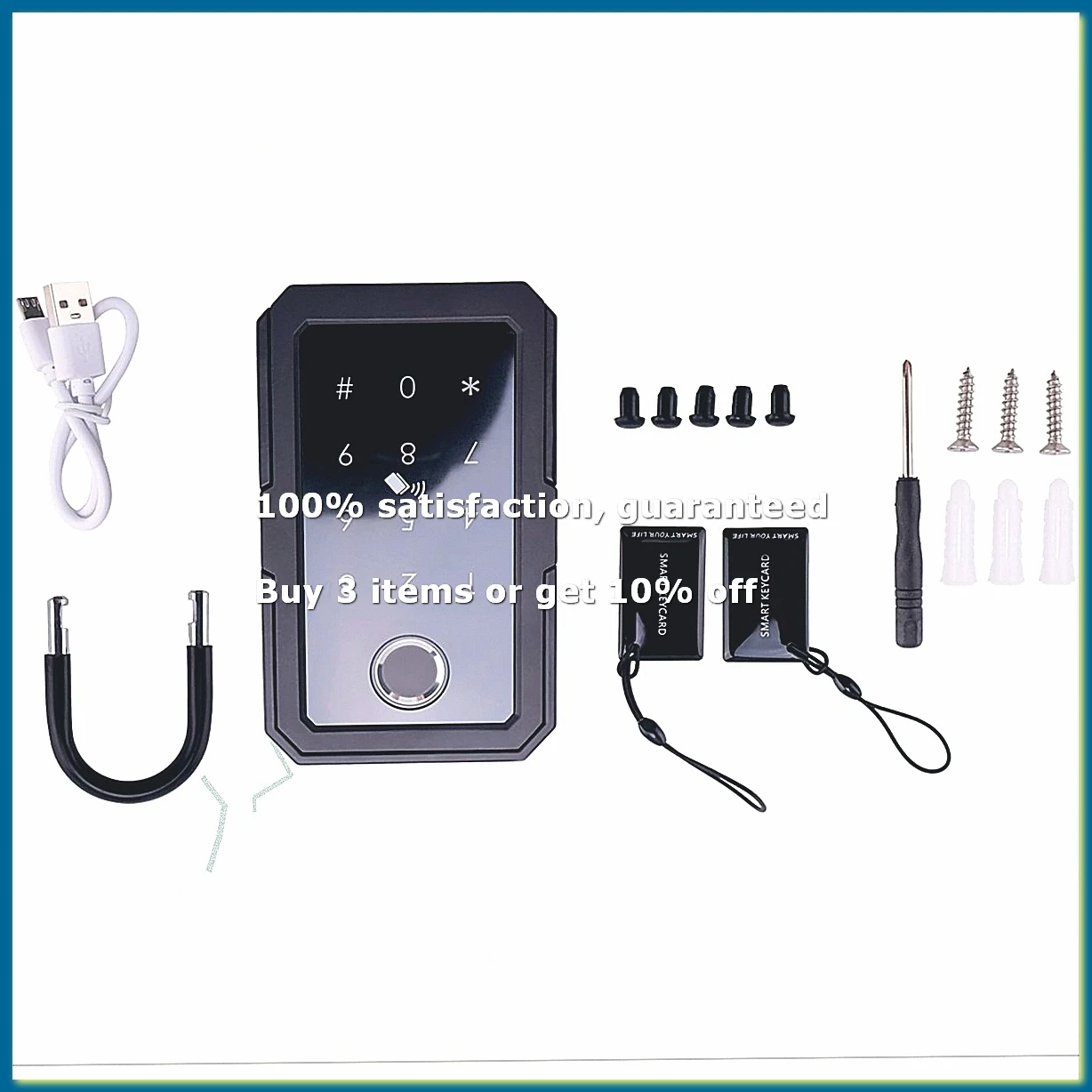 Smartkey Lock Box, Home Key Wireless Smartlock Box, Electronic Key Box App Digital Code Bluetooth Key Safe for Host-AD33
