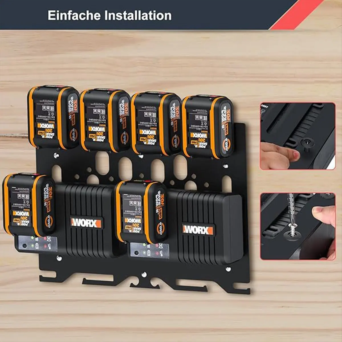 Super Sale Multifunctional Wall Mount Bracket for Wickers 20V Battery WA3551 WX372 WA3867 3880 3883 WA3860 Charger