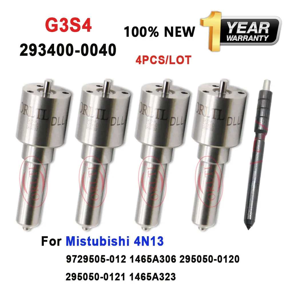 

G3S4 Diesel Fuel Injector Nozzle Tip 293400-0040 Common Rail Sprayer Atomizer for Mitsubishi Denso 1465A323 295050-0120 0121 4PC