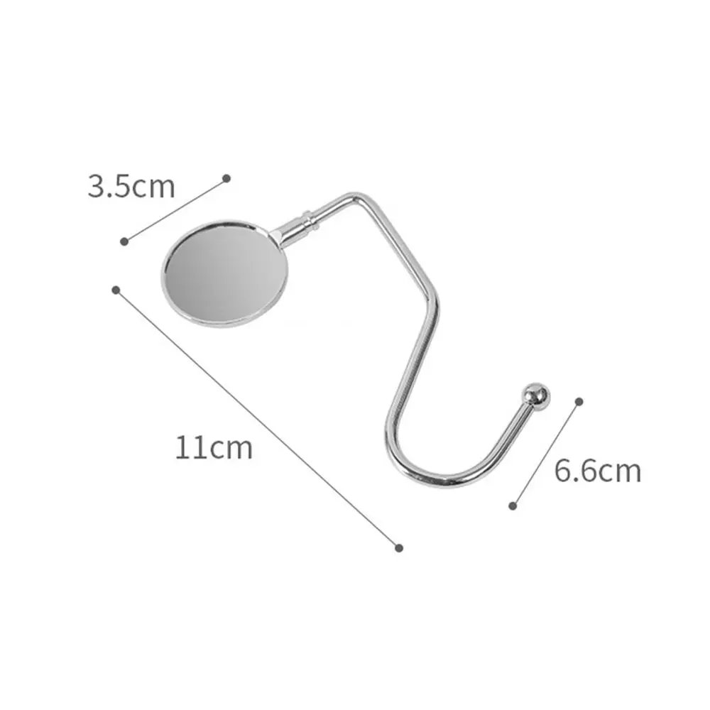 1PCS Portable Folding Bag Hook Hanger Purse Handbag Holders Foldable Table Hook Women Handbag Organizer Office Desk Side Hook