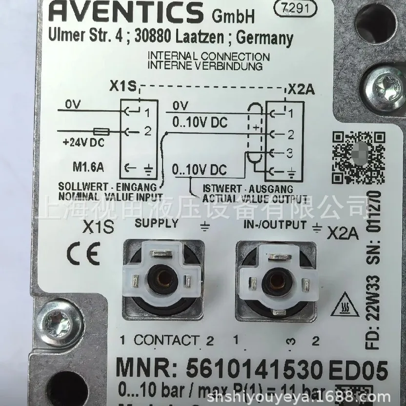 5610141530 AVENTICS Pneumatic Valve, Brand New Original Genuine Pneumatic Components